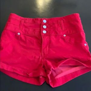 Mossimo red high-rise shorts size 10